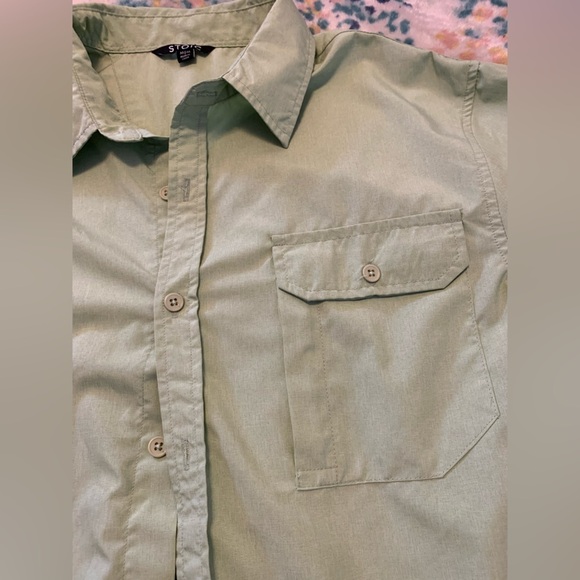 Stoic Adventure Performance Button Up Short Sleeve size Medium men’s - Picture 7 of 13